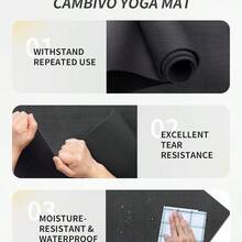 CAMBIVO Yoga Mat, Extra Long And Wide Exercise Mat 84" X 30" X 1/4 Inch, Large Non Slip Workout Mat For Fitness, Barefoot Workouts, Home Gym Studio - Multicolor - View 5
