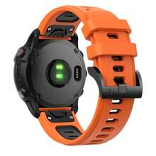 26mm Watch Band Compatible With Garmin Fenix 7X/ Fenix 6X/ Fenix 5X/ Fenix 8 51mm/ Tactix Delta,Soft Silicone Replacement Quickfit Bands For Fenix 3/3 HR,Fenix 5X Plus/6X Pro/Descent MK1/Enduro