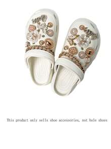 GEET洞洞鞋火爆装饰！玫瑰金钻石+珍珠链条绑带，5分钟DIY轻奢珠宝鞋，多种装饰任你选，网红博主追捧的流量密码