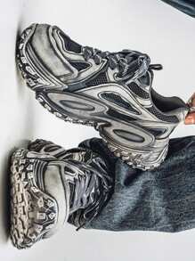 Zapatillas deportivas de malla transpirable estilo vintage para hombres Tom's, zapatos casuales para adolescentes, con suelas gruesas que aumentan la altura, zapatillas gruesas de estilo parisino de alta gama, elegantes y versátiles para el verano, zapatos deportivos y casuales con suela gruesa y muy atractivos