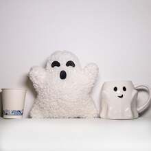 万圣节幽灵枕头派对装饰鬼形靠垫万圣节快乐填充家居装饰怪异装饰抱枕沙发床卧室室内 - 彩色 - 查看 9