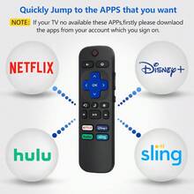 Reemplazo del control remoto para TV inteligente Roku compatible con Roku Hisense Roku Onn Roku Westinghouse Roku Insignia Roku TV, solo para Roku TV65hj - Solo para televisores inteligentes Roku - Ver 5