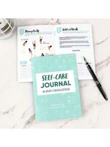 Diario di auto-cura - Sfida di 30 giorni per l'amore di sé, quaderno per riflessioni quotidiane - Pianificatore per la salute mentale e la crescita personale, registro di meditazione e umore, formato A5 (5,6x8,2 pollici), forniture scolastiche, ritorno a scuola