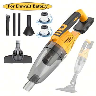 20V Cordless Handheld Vacuum Cleaner, Portable Vacuum With 3 Filter For Pet Hair Wood Floor Carpet Sofa Car Cleaning ( Battery Not Included