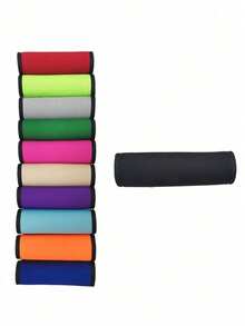 Anpassat namngivet bagagehandtagsskydd, personlig text bagagehandtagshylsa, anpassad barnvagnsidentifiering, anpassningsbart bagageskydd, 14x15cm, orange/röd/blå/gul/rosa röd/svart/grön, bagageskydd, mors dag-present, påskpresent, alla hjärtans dag-present, födelsedagspresent - Multifärgad - Visa 6