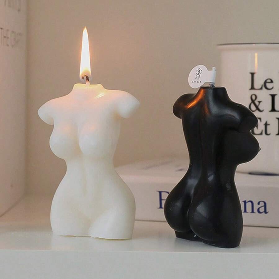 1pc Soy Wax Scented Candle Decor, Natural Ingredients For Pregnant Women & Children, Suitable For Home Decoration, Valentine's Day Gift, Wedding Favor, Christmas Gift For Her, Candle Holder Set, Women's Gift, Candle Gift Set, Wax Melts - Multicolor - View 1