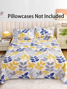 1 Pc Bed Sheet, Soft & Comfortable Mattress Protector, Valentine's Gift Bedding, Children Cartoon Love Geometric Pattern Bed Sheet Set, Heart Shaped Design Bedding Set, Home Decor, Fits Twin, Queen, King Size Beds, Washable