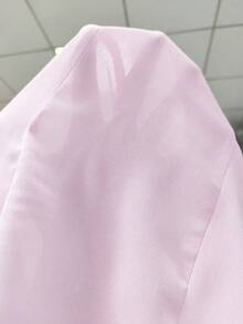 Solid Color Backless Halter Spaghetti Strap Bodycon Clubwear Dress, Sexy Summer - Baby Pink - View 10