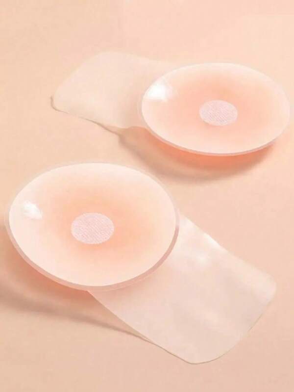 1 Pair Silicone Lift Bra Pasties For Women, Wedding Dress Strap Breast Petals, Summer Invisible Nipple Cover Breast Pads