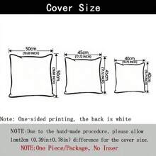 Starfish, Dolphin, Octopus, Jellyfish, Cute Cartoon Marine Life Series Printed Pillowcases, Suitable For Living Room Sofas, Bedroom Sofas, Beds, Car Decorative Cushion Covers [Single-Sided Printing] [Without Pillow Core]
