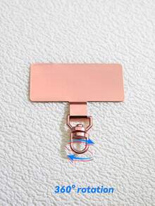 1pc 360° Rotatable Stainless Steel Phone Lanyard Connector, Ultra-Thin Metal Clip Suitable For Phone Cases, Phones And Phone Accessories - Multicolor - View 8