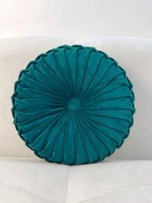2pcs Velvet Round Swan Decorative Throw Pillow Covers, Suitable For Sofa, Small DIY Cushion, Bedroom, Sofa Decoration Pumpkin 3D Round Velvet Cushion