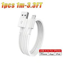 IPhone Charger Cable, Apple Lightning To USB Cable Cord, 2.4A Fast Charging Apple Phone Long Chargers Compatible With Iphone 14/13/12/11/11Pro/11Max/ X/XS/XR/XS Max/8/7/6/5S/SE (3.3ft,6.6ft)