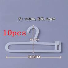 17 厘米拉绳毛绒娃娃收纳衣架，娃娃衣服晾衣架，毛绒娃娃衣架 15/20 厘米娃娃衣服展示架（包括 5 个衣架 + 1 个大架子） - 彩色 - 查看 14