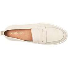 Vionic Uptown I6609L2 Loafers Women's US 6.5 Cream Leather Slip On Shoes KHD2744 - trắng - Xem 4