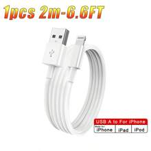 IPhone Charger Cable, Apple Lightning To USB Cable Cord, 2.4A Fast Charging Apple Phone Long Chargers Compatible With Iphone 14/13/12/11/11Pro/11Max/ X/XS/XR/XS Max/8/7/6/5S/SE (3.3ft,6.6ft)
