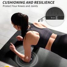 CAMBIVO Yoga Mat, Extra Long And Wide Exercise Mat 84" X 30" X 1/4 Inch, Large Non Slip Workout Mat For Fitness, Barefoot Workouts, Home Gym Studio - Multicolor - View 4