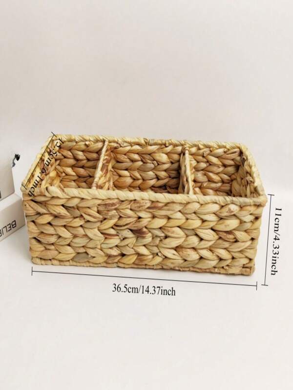 1 pièce Panier de rangement suspendu tressé, Ensemble de paniers de rangement en herbe de calebasse tissé à la main, Panier de rangement mural pour un usage quotidien