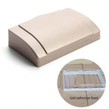 1 pieza Protector de enchufe doble tipo 86 Caja de seguridad para niños Caja impermeable Suministros de baño