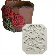 DIY Rose Silicone Mold For Resin Candle Soap Craft Decor