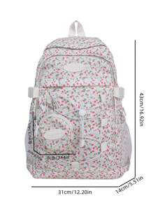 Conjunto de 2 mochilas femininas com grande capacidade
