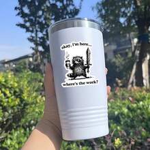 3 英寸 - 1 张“好吧，我在这里，工作在哪里”贴纸，非常适合笔记本电脑、笔记本、水瓶或办公桌，对于任何身体出现但精神上可能没有出现的人来说，这都是一种讽刺和相关的设计，非常适合同事、学生或任何在日常工作中生存的人，一份有趣的礼物送给朋友，带着“我在这里只是为了不被解雇”的能量 - 彩色 - 查看 6