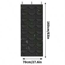 Hat Storage Holder Organizer 24 Clear Pockets Protect Hat Rack Door Hanging Holder Hanger Storage Rack For Baseball Caps Bedroom.