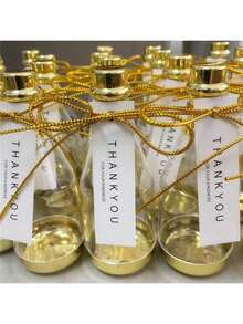 Set de 12 envases en forma de botella de champán, diseño ligero y portátil, contenedores de almacenamiento adecuados para frutas secas, snacks, chocolate - Multicolor - Ver 2