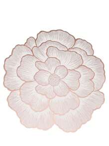 2 قطعة/6 قطع من الفرش المائدة المزينة بتصميم الزهور الذهبية، عالية الجودة، مقاومة للماء، مانعة للانزلاق، مقاومة للحرارة، قابلة للمسح من البي في سي لديكور الغرف، طاولة الطعام، الديكور المنزلي، مناسبة للأعياد والحفلات وأعياد الميلاد والزفاف والمناسبات