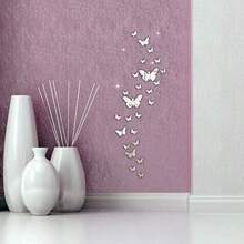 36pcs Acrylic 3D Mirror Wall Sticker, Butterfly Mirror Decals For Living Room, Bedroom, Office