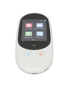 Dispositivo portátil de traducción de voz inteligente 2.4in pantalla táctil traducción bidireccional en tiempo real - Blanco - Ver 7