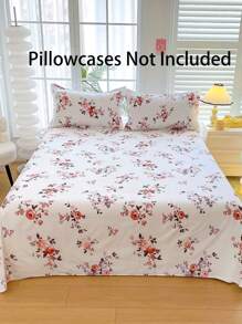 1pc Soft Skin-Friendly Printed Bedsheet, Modern Rectangular Fashionable Minimalist Design For Children/Double Bed, Available In Multiple Sizes, Suitable For Bedroom, All Seasons