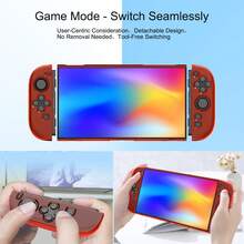 适用于 2 的 2 个可拆卸手柄保护套 + 1 个主机保护套套装，防震、防爆、防刮、防汗，提升游戏体验