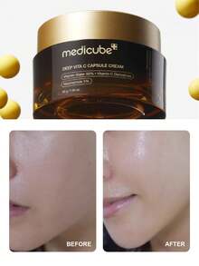 Medicube Deep Vitamin C Gold Capsules Facial Moisturizing Cream - Liposome Capsules For Wrinkles And Skin Luster - Transparent Gel For Radiant Moisturizing - Korean Skincare 55g - Vitamin C Capsule Cream - View 3
