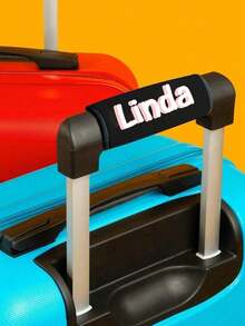 Anpassat namngivet bagagehandtagsskydd, personlig text bagagehandtagshylsa, anpassad barnvagnsidentifiering, anpassningsbart bagageskydd, 14x15cm, orange/röd/blå/gul/rosa röd/svart/grön, bagageskydd, mors dag-present, påskpresent, alla hjärtans dag-present, födelsedagspresent - Multifärgad - Visa 4