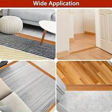 1PC 2m/78.74in Self-Adhesive PVC Flooring And Carpet Transition Strip, Durable PVC Threshold Strip, Easy To Peel And Paste Installation, Can Protect The Floor From Moisture Damage, Very Suitable For Hardwood And Tile Flooring, Floor Protection | Textured Finish | Multiple Color Options - Multicolor - View 8