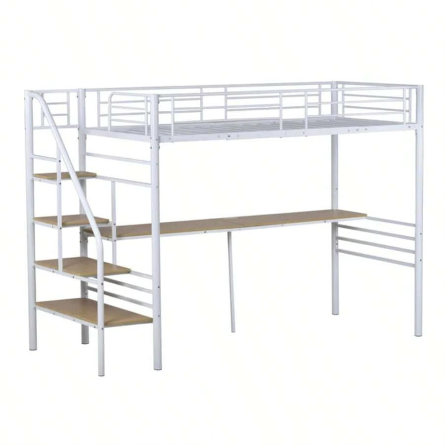 Suitcases - Branco + Metal + Individual (97cm*195cm) + Mesa 1 - Visão 1
