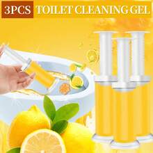 42 Count Fresh Flower Gel Stamp Toilet Cleaner, Air Freshener, Fresh Bathroom Toilet Cleaning Gel Stamp, Helps Keep Toilet Clean, Prevents Scale And Toilet Ring, 6 Fragrance Options, Includes 1 Dispenser And 4 Gels - Chanh vàng - Xem 2