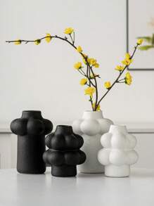 1 Peça Vaso Cerâmico em Forma de Nuvem, Vaso Floral, Decoração Elegante, Estilo Moderno Minimalista, Diversos Tamanhos, Adequado para Decoração de Casa, Quarto, Hotel, Restaurante, Presente de Formatura, Temporada de Casamentos, Lembranças
