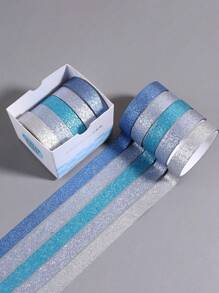 5 pièces Ruban washi design métallique