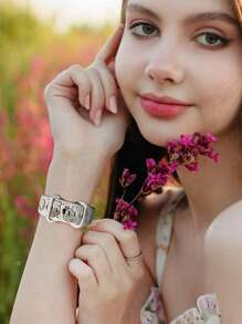 Band Compatible With Apple Watch Bands For Women 40mm 41mm 38mm 42mm 44mm 45mm 46mm 49mm, Engraved Cute Pattern Silicone Dressy Strap For I Watch Series 10 9 8 7 6 5 4 3 2 SE Ultra