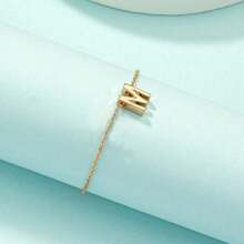 Cadena brazalete DIY de 26 letras para mujeres, accesorio de joyería, de acero inoxidable de alta calidad, a la moda y personalizado