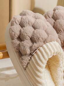 Warm Indoor Slippers For Home, Couple Non-Slip Plush Lounge Shoes For Winter, Maternity Wear