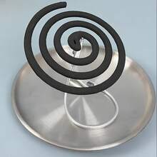 3 Pieces Stainless Steel Portable Vertical Mosquito Coil Holder - Adjustable Double Alligator Clip, Heat-Resistant And Anti-Dumping Design, Suitable For Indoor And Outdoor Use, Heavy Duty Anti-Insect Holder Suitable For Home, Patio, Camping, Mosquito Protection, Essential Accessories For Patio, Fashionable Metal Texture,