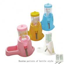 1pc Pet Supplies Hamster Kettle Feeder Drinker Small Animals Drinking Bowl Holder Hamster Water Bottle
