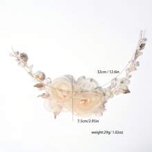 Handmade Bridal Headpiece, Korean Style Pearl Flower Headband Hair Accessories, Wholesale Women Hair Accessories