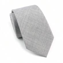 1pc Men's Fashionable Simple Style High Density Solid Color Polyester Necktie, Soft & Skin-Friendly, Suitable For Daily Work And Wedding Party Wearing Casual