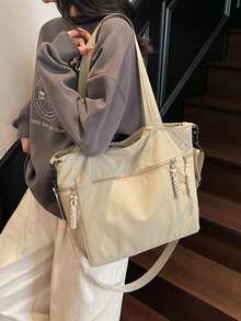 女士大号托特包，女士笔记本电脑工作包斜挎包手提包轻便护士包手提包女士礼品单肩包工作旅行，多口袋斜挎包钱包顶部提手托特包