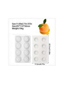 Stampo in silicone per mela e limone, per preparare mousse, dessert, pasticcini, cioccolato, budini alla frutta, gelatina, gelato, decorazioni per torte natalizie, antiaderente e facile da sformare, stampi a forma di mela, limone, mango, arancia, banana, lampone, fragola, pesca, cocco, pigna, ananas, utensili da forno natalizi