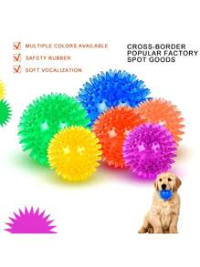 1 pièce Jouet à piauler pour chien (6 couleurs), Jouet à mâcher pour chien petit/moyen/grand, Jouet nettoyant pour les dents pour un mâchage agressif
